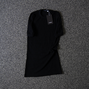 Ribbed T-shirt Black