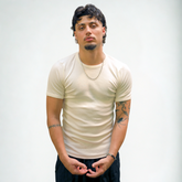 Ribbed T-shirt OFF WHITE