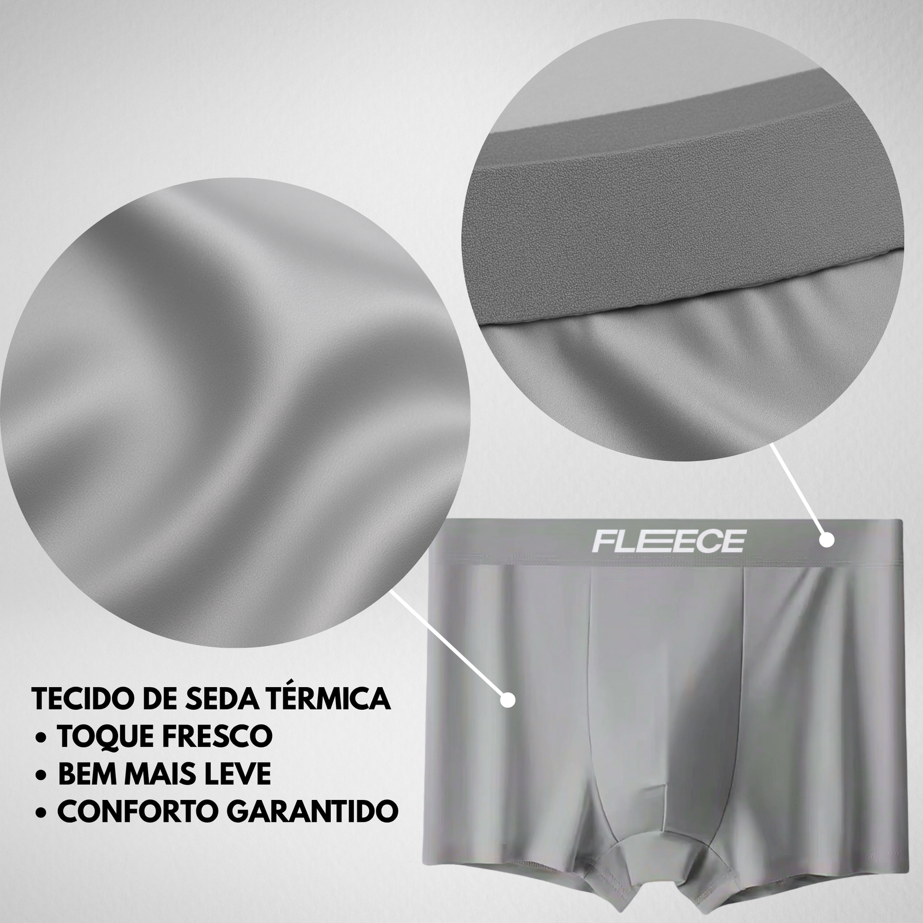pack 10 Boxers FRESH FLEECE - Thermal Silk Ice