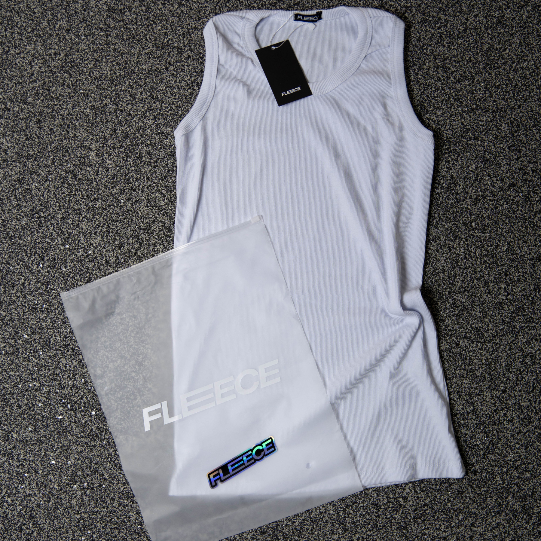 Ribbed Tank Top White