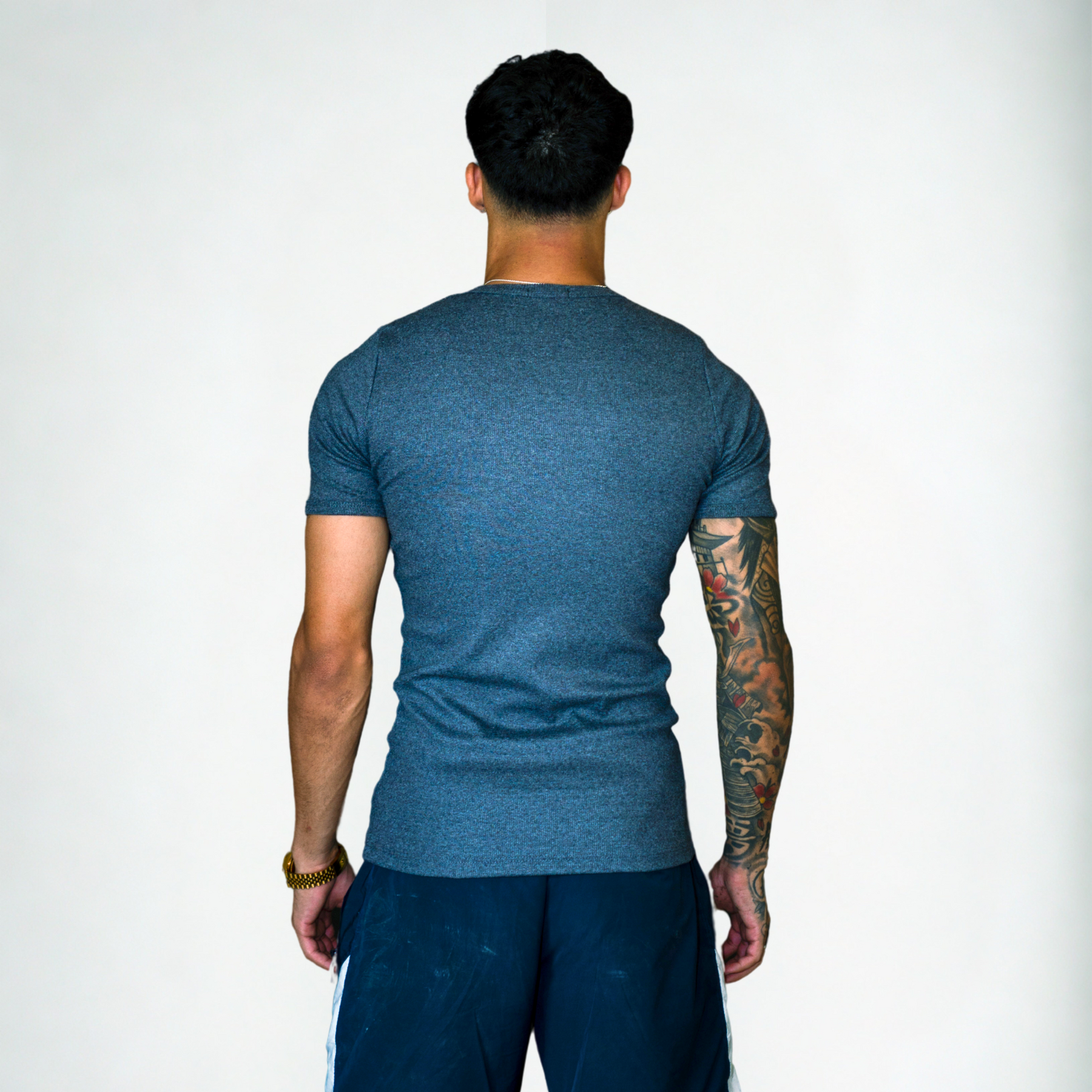 Ribbed T-shirt Deep Gray