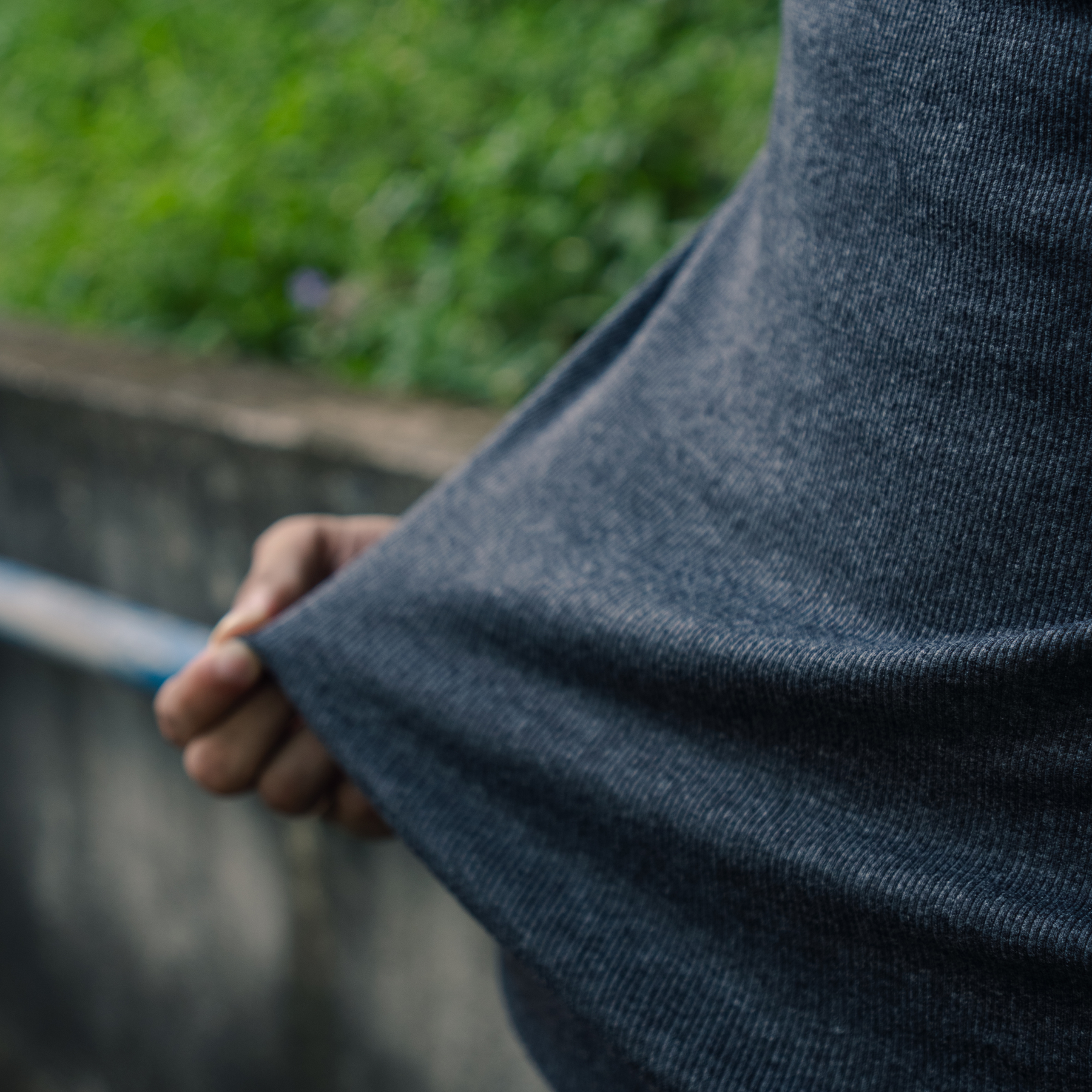 Ribbed T-shirt Deep Gray