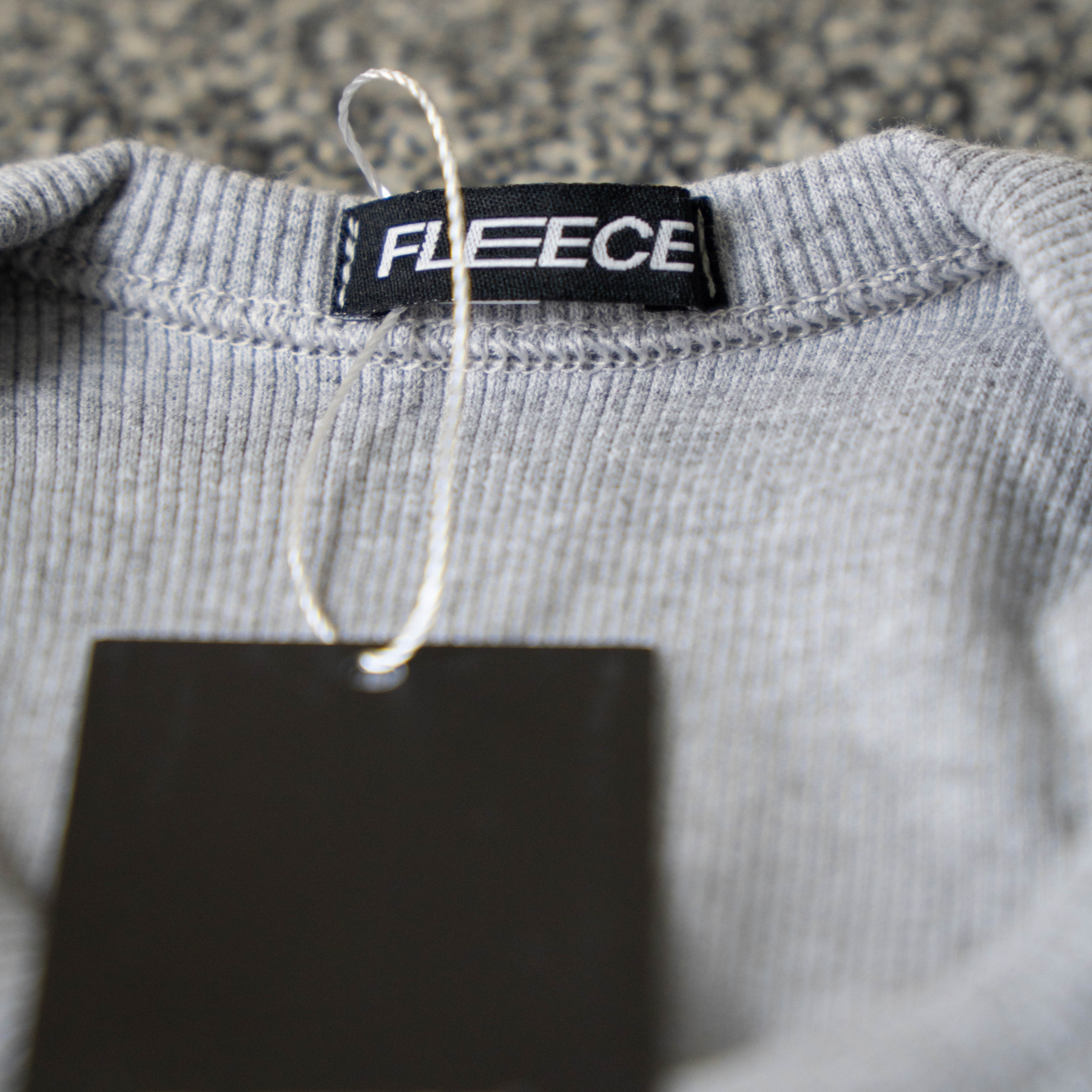 Ribbed T-shirt Gray