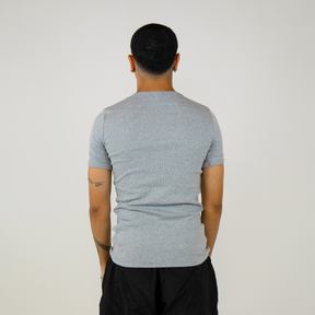 Ribbed T-shirt Gray
