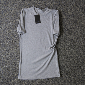 Ribbed T-shirt Gray