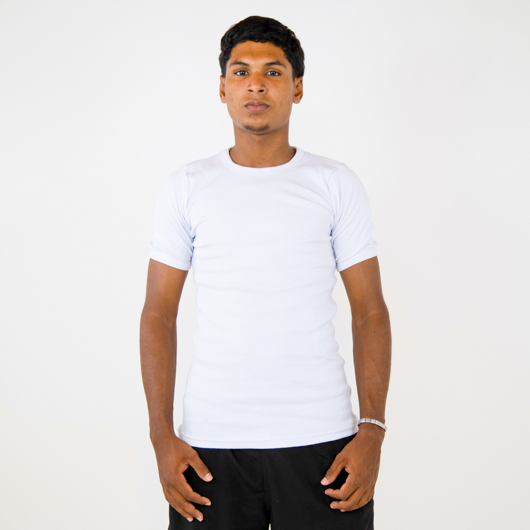 Ribbed T-shirt White