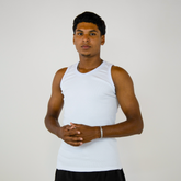 Ribbed Tank Top White