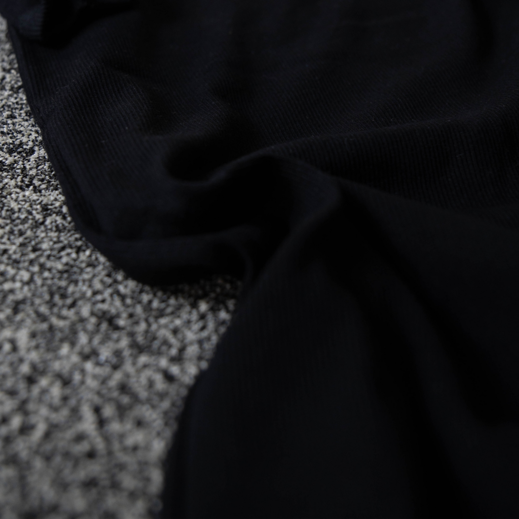 Ribbed T-shirt Black