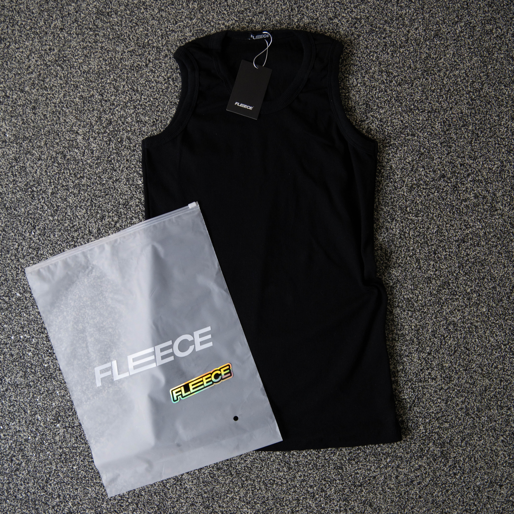 Ribbed Tank Top Black