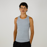 Ribbed Tank Top Gray