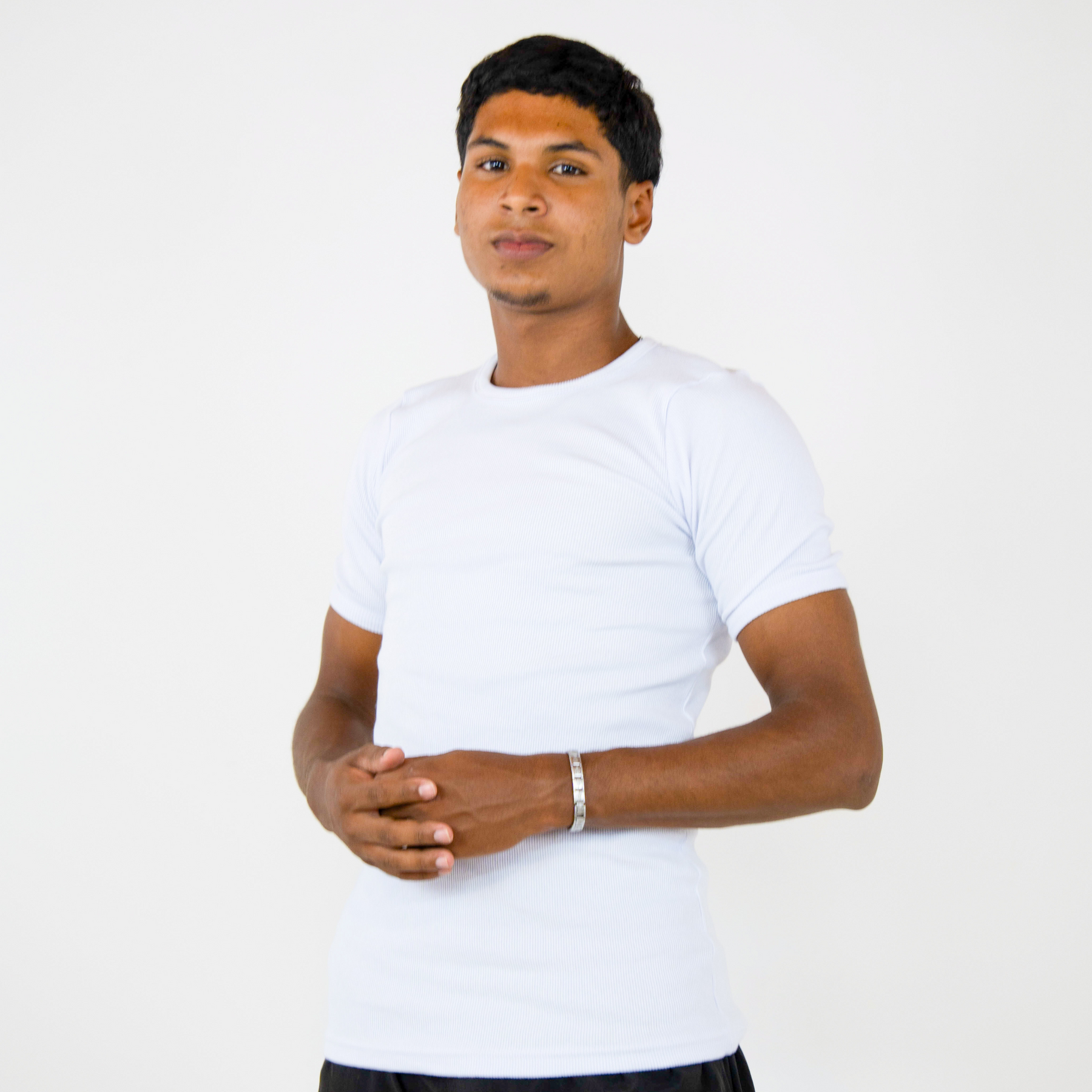 Ribbed T-shirt White