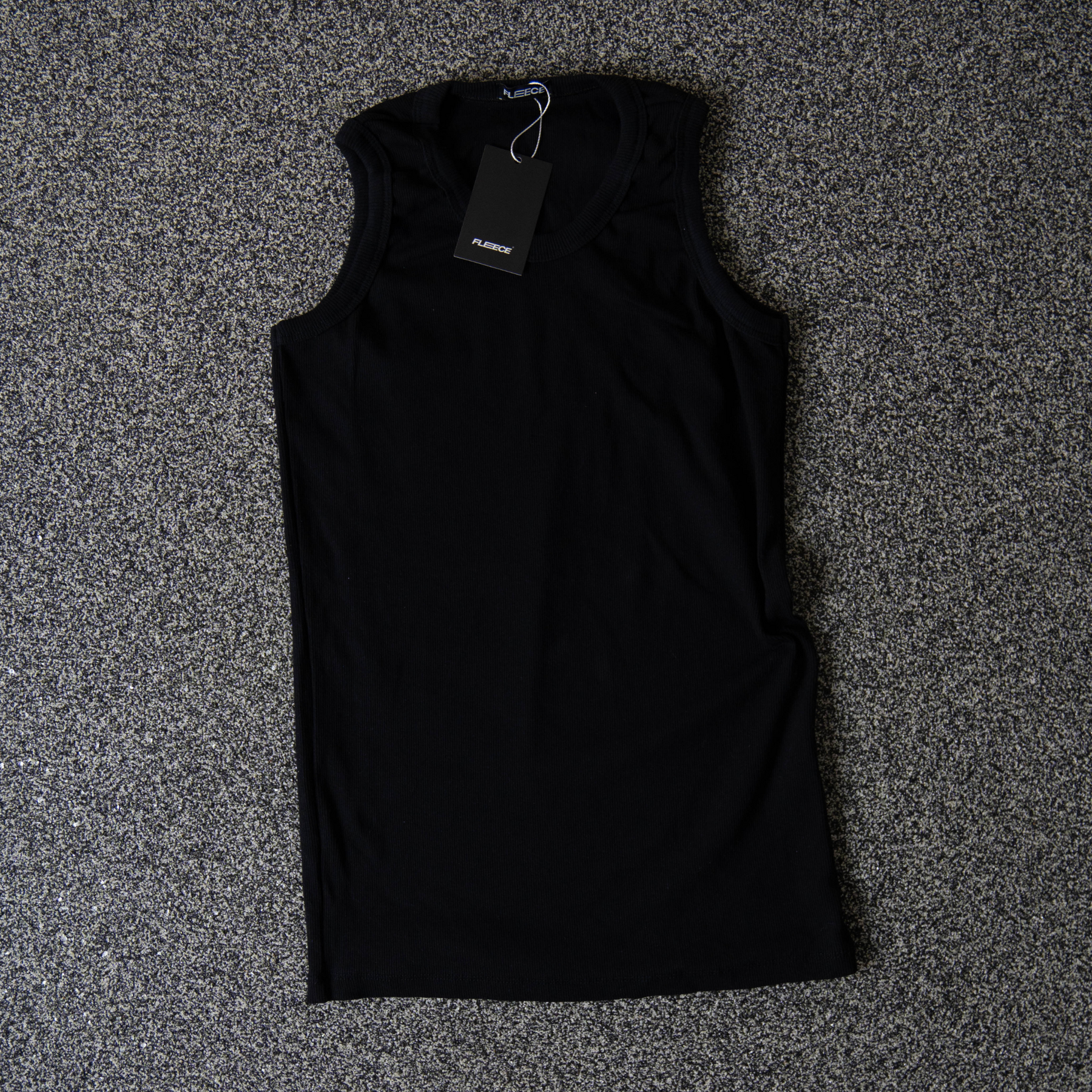 Ribbed Tank Top Black