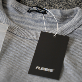 Ribbed T-shirt Gray