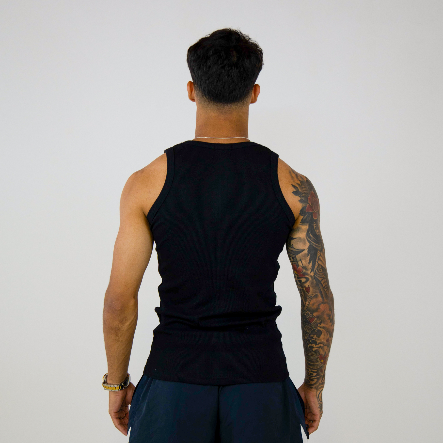 Ribbed Tank Top Black