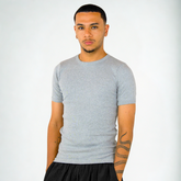 Ribbed T-shirt Gray